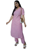 Gosriki Women'S Cotton Blend Straight Printed Kurta With Pant (Pranati Baby Pink-Gs_L_Baby Pink_Large),Baby Pink,,B0F4924CQG
