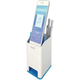 Leitz Sound Pen Holder, Phone Amplifier, Wow Range, White/Metallic Blue,53631036