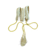 Cotton Blend Slim And Beautiful Rose Gold Belt With White Beads For Girls (24)