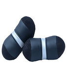 Spedy Car Neck Pillows Dumble Cushion Set Of 2 Grey & Black