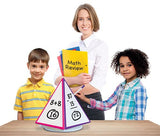 Spin & Write Pyramid Rotating 4-Sided Dry-Erase Board