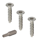 #8 x 3/4 Flat Head Torx Security Sheet Metal Screws Stainless Steel Tamper Resistant, Qty 25 Number 8 Size x 3/4 Length by Fas