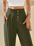 Toplot Women Casual Slanted Pocket Elastic Waist Tapered Pants (Pleated-Pant-5194-Olive-36),Olive,36,B0D9JCR7XR