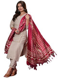 Gosriki Women'S Cotton Blend Straight Embroidered Kurta With Pant & Dupatta (Dd Beige-Vks07-Gs_M_Beige_Medium),Beige,,B0DM1V5M7Q