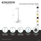 Kingston Brass Cc8008 Freestanding Toilet Paper Holder, 22-3/4-Inch, Brushed Nickel