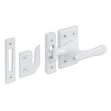 PrimeLine H 3836 Casement Lock, White, 3 Keepers, Screws (1 Set)