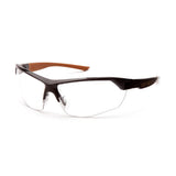CarharttCHB1110DT Braswell AntiFog Safety Glasses Eye Protection, Black Frame, Clear Lens