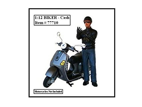 American Diorama Biker Cash Figure For 1:12 Models 77710