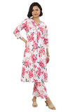 Libas Women'S Cotton Blend Kurta Sets (99227_White_M)