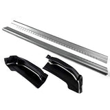PIT66 2Pcs Outer Rocker Panels + 2Pcs Cab Corners Protector Compatible with 99-07 Chevy Silverado GMC Sierra 4 Door Extended Cab