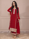 Libas Women'S Georgette Kurta Set (49201_Red