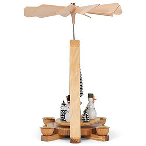 Alexander Taron Dregeno Decorative Snowmen Pyramid - 9.85' H X 7.7' W X 7.7' D