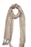 Kosweem 3D Plain Fashionable Winter Wear Thin Scarf/Stole/Shawl For Baby Girls Womens(Skin)