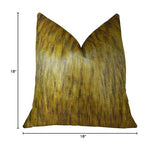 Plutus Brands Golden Wolf Throw Pillow, 18 X 18, Light & Dark Brown