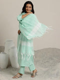 Libas Women'S Cotton Blend Kurta Set (400175O_Green_3Xl)