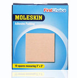 RadBizz Extra Durable Moleskin Patches 3 x 3 10 Pack