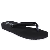 Ortho Joy Fancy Doctor Slippers | Soft Black Chappal For Women | Comfortable Flat Regular Wear Slippers For Women,Black,4,B09YDJB9VL