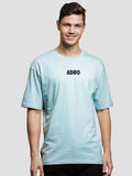 ADRO Oversize T Shirt for Men | Drop Shoulder Cotton T Shirt | Anime Oversize T-Shirt | Luffy T Shirt Gear 5| Trendy Front and Back Printed T Shirt|OVR24-L1-ANI-SK-S Sky Blue,Sky Blue