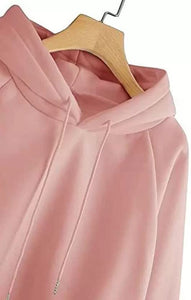 Toplot Women'S Wool Blend Solid Hoodie With Hooded Neck & Full Sleeve (Hoodie-5047-Peach-S),Peach,,B0BLZ8RVS3