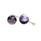 20pcs 12mm Violet Color Luminous Lampwork Glass Beads Handmde Glow in The Dark Loose Bead Round for Jewelry Bracelet Neckalce Ea