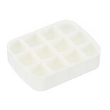 PATIKIL 12 Well Mini Plastic Paint Palette, Portable Tiny Paint Tray 1.6ml Per Mixing Cup Fit for Mint Tin Box Gouache Watercolo