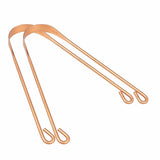 Varneya Copper Tongue Scraper Pack Of 2 | Comfortable Grip & Flexible Handle | Easy Oral Cleaning For Fresh Breath & Tongue Care