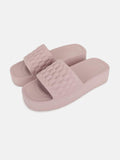 Ortho Joy Eva Sliders For Women || Waterproof & Everyday Flip Flops For Ladies || Slippers With Cushion Foot Bed || Anti-Slip Sole || Sweat Free || Super Flexible,Peach,6,B0DQTLP4R4