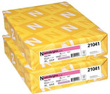 Neenah Astrobrights Colored Cardstock, 8.5 x 11, 65 lb / 176 gsm, Pulsar Pink, Sold as 2 Reams, 21041