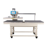 Pneumatic Heat Press Machine, Double Position Heat Press, 28 35 Inch Aluminum Heat Plate, Digital LED Control, Sliding Head, Adj