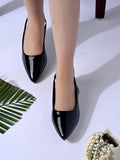 Shoetopia Solid Slingback Pointed Toe Black Flat Sandals For Women & Girls /Eu36,Black,3,B0DZVPY372