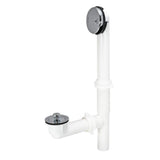 Eastman 11/2 Inch Lift and Lock TwoHole Bath Waste Drain, Plastic Tubular with Chrome Plated Trim, 35215