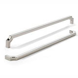 khtumeware 1-Pack 18 Inch Square Polished Nickel Appliance Cabinet Pulls, Solid Zinc Alloy Heavy-Duty Handles for Kitchen/Bathro