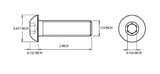 1/4-20 x 2 Inch Socket Head Cap Screws Bolts,Stainless Steel 18-8 (304),Allen Socket Drive,Fully Threaded,10 PCS