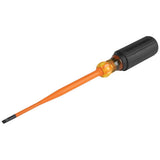 Klein Tools 6916INS 1000V Slim Tip Insulated Screwdriver, 6Inch Round Shank, 3/16Inch Cabinet Tip, Cushion Grip Handle
