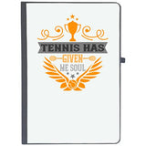 Udnag Ruled Notebook Diary Tennis | Tennis Has Given Me Soul, [A5 80Pages 80Gsm]