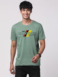 Adro Men'S Graphic Printed 100% Cotton T-Shirt - Regular Fit, Printed T-Shirts For Men (Rn24-Cmp-Pt_Pista_M)