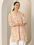 Libas Women'S Cotton Blend Floral Straight Kurtis (29667_Multicolour_M)