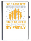 Udnag Ruled Notebook Diary Walking | For A Long Time I Did Not Think I Had The Right Walk, [A5 80Pages 80Gsm]