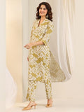 Libas Women'S Cotton Blend Kurta Sets (400535_Mustard_L)