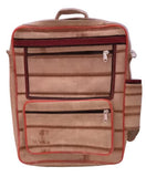 Maa Sarveshvari Daily Needs School Bag | Woven Polyester Fabric Backpack with 3 Zipper Compartments | Washable Lightweight Stude