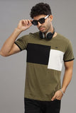 Adro Tshirt For Menmulti Color T-Shirt For Mencotton T-Shirtmens Tshirtrn8-24-Olblwh-M
