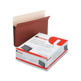 5 1/4 Inch Expansion File Pockets, Straight Tab, Letter, Redrope/Manila, 10/Box