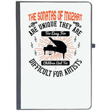 Udnag Ruled Notebook Diary Piano | The Sonatas Of Mozart Are Unique; They Are Too Easy For Children, And Too Difficult For Arti