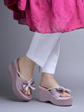 Shoetopia Embellished Mauve Platfrom Heels For Women & Girls /Eu41,Mauve,8,B0DTG7SSWW