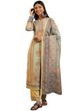 Libas Women'S Linen Kurta Sets (48869_Yellow_Xl)