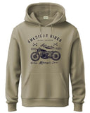 Adro Men'S Cotton Blend Neck Hooded Sweatshirt (H24-Ame-Be_Beige