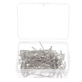 ATORSE 2x100 Pieces Metal T Pins for Sewing Knitting Crafts with Wigs Macrame 32 mm