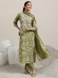 Libas Women'S Silk Blend Kurta Set (400328_Green_Xl)