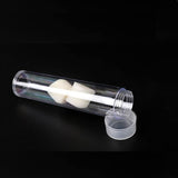(10) Round Clear Plastic (Penny Cent) Size Coin Storage Tube Holders Screw on Lid