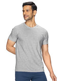 Xyxx Men'S Cotton Solid Regular Fit T-Shirt (Xy_Cr15_T-Shirt_1_Heather Grey)